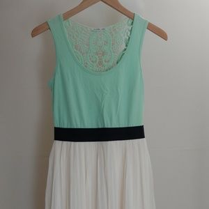 Charlotte Russe Mint and White Skater Dress [M]